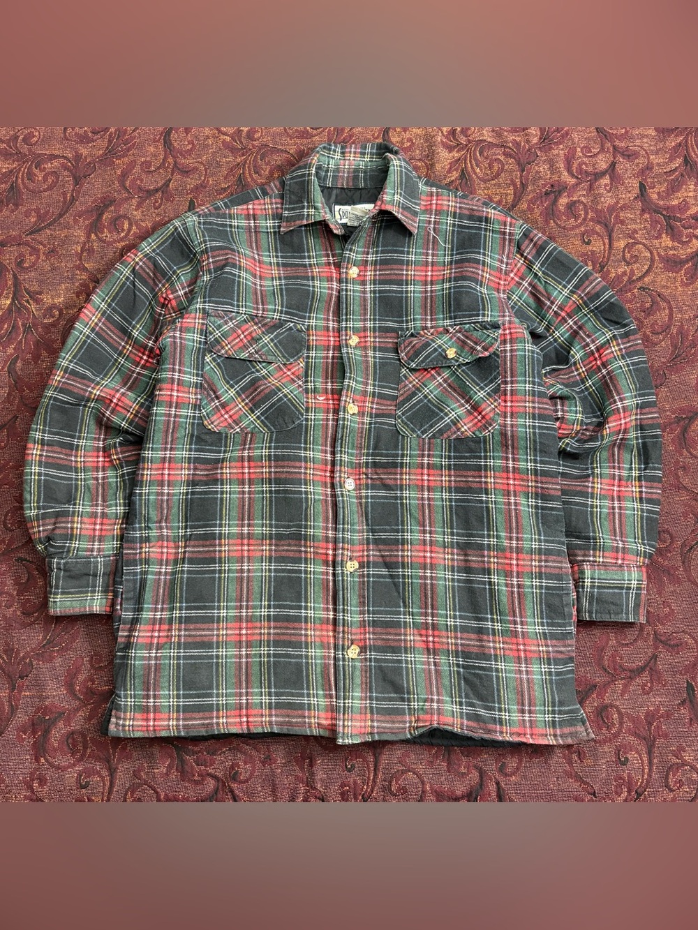 Vintage Merrill & Forbes Sportswear Plaid Quilted Flannel